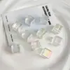 Nuevas cuentas acrílicas cuadradas transparentes mate UV de alta calidad de 14 mm con agujeros rectos para materiales y accesorios de cadenas para teléfono DIY