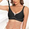 Sujetador Seamless Fino Europeo y Americano Plus-Size Transfronterizo para Mujeres con Poco Busto, Sujetador de una Pieza con Escote en V Profundo Sin Aros, Estilo de Cierre Trasero