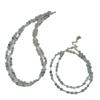 Collar de plata de ley S925 con diseño de nicho de estilo coreano, con flor de aguamarina recortada, estilo Joker para mujer