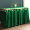 Toalha de Mesa de Casamento, Saia de Mesa para Buffet de Aniversário, Toalha de Mesa com Franjas de Veludo para Oferenda a Buda, Toalha de Mesa para Templo de Buda, Capa de Mesa