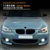 Adequado para BMW Série 5 E60 E61 2004-2010 Malha Iluminada por LED Linha Única Linha Dupla Grelha Luminosa Modificação