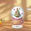Impresión Plana Transfronteriza 2D Plano Rotación de 360 Grados Escena de Nieve Casa de Pingüinos Decoración de Escritorio Interior y Exterior Festival