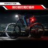 Juego de Luces Delanteras y Traseras para Bicicleta Carga Tipo-c 4LED Alta Luminosidad Impermeable Larga Duración de Batería Luz Brillante para Ciclismo Nocturno