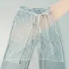 Moda Rua Design Renda Camadas Tule Saia Nicho Alça Peça Única Malha Cadarço Meia Saia Avental