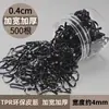 Gomas para el Cabello Desechables para Niños, Negras, Gruesas, Alta Elasticidad, Simples y Versátiles, Suaves con el Cabello, Bandas para el Cabello Duraderas
