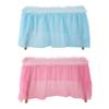 Falda de mesa impermeable y a prueba de aceite PEVA transfronteriza, juego para fiesta de cumpleaños, boda, fiesta colorida, recepción, falda de mesa decorativa, juego