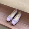 Zapatos de Moda para Mujer Estilo Francés Planos de Gamuza con Lazo Ballet Slip-On Corte Bajo Nuevos de Primavera y Verano 2026