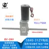 Motor de Engrenagem Helicoidal Turbo DC 12V24V Motor Parafuso M8 Eixo Duplo de Saída Motor de Fuso de Esfera Elevador