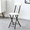 Silla plegable, taburete, silla portátil para exteriores, respaldo simple, silla de entrenamiento, hogar, dormitorio de estudiantes, taburete redondo simple