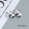 Pegamento Cremoso Panda Brillante DIY Hecho a Mano Funda para Teléfono Móvil Dibujos Animados Pasador Joyería Colgante Accesorios para el Cabello Accesorios de Almacenamiento Resina