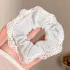 Pañuelo Cuadrado a Cuadros Estilo Coreano para el Cabello, Goma Elástica Estilo Perezoso, Cuerda para Moño de Gama Alta, Goma para el Cabello Dulce