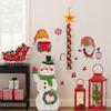Múltiples Pegatinas de Pared Dulces de Gnomo Navideño Creativas Pintadas a Mano para Embellecer y Decorar el Fondo de la Sala de Estar y el Dormitorio, Pegatinas de Pared Autoadhesivas