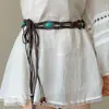 Cadena de Cintura Bohemia Trenzada Estilo Étnico para Mujer, Accesorios de Cintura de Diseño de Alta Gama, Accesorios de Ropa Versátiles Retro