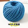 Hilo de algodón hueco de 2 mm en stock, mismo estilo que en Xiaohongshu, hilo de hebra redonda para tejer bolsos, cuerdas, bolsos de ganchillo, hilo para manualidades DIY