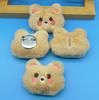 Broche de boneca de pelúcia dos desenhos animados Coelho Gatinho Urso Sapo Acessórios de alça de pulso Boneca Bolsa Chaveiro Pingente