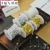Accesorios de Empaque de Regalo con Cadena de Perlas y Flores Transfronterizos Decoración con Atmósfera Floral Materiales de Perlas con Borlas para Estilismo DIY