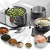Cuchara Medidora Multifuncional de Acero Inoxidable, Taza Medidora, Gadget de Cocina, Cuchara para Condimentos, Cuchara Medidora para Café, Grado Alimenticio
