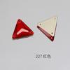 Dongzhou Furo Duplo Triangular Fundo Plano Costurado à Mão Strass Alta Qualidade Strass para Vestido Roupas Vestido de Casamento Sapatos Strass Cristal Triangular