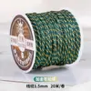 Corda de algodão torcida à mão estilo Xizang 20m para artesanato DIY, pulseiras, terços budistas com contas e contas de corda de algodão para atacado