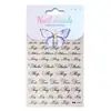Pegatinas de Uñas Estilo Romántico Francés de Gama Alta Pegatinas Inglesas Finas y Resistentes Pegatinas Coreanas Impermeables Simples