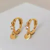 Pendientes Pequeños Apilados Completamente de Plata S925 Pendientes Lentejuelas Redondas Incrustadas con Circonitas Hebillas Exquisitas para Hueso de la Oreja para Mujeres