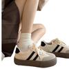 Zapatos de Entrenamiento de Cuero de Suela Gruesa para Mujer 2025 Nuevo Primavera y Otoño Flats de Suela Blanda que Aumentan la Altura Zapatos Forrest Gump Zapatos Casuales Diarios Versátiles