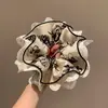 Otoño Invierno Estilo Coreano Cuadros Lazo para el Pelo de Intestino Grande Mujer 2026 Nuevo Gama Alta Súper Grande Cuerda para Moño Flor en la Cabeza Accesorios para el Cabello