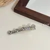 Pasador de Cristal Estilo Lujo Ligero con Forma de Oso para Mujer, Pinza para Flequillo Lateral, Pasador Exquisito con Pedrería, Pasador Versátil y Elegante para la Parte Trasera de la Cabeza