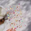 Pegatinas para Uñas Año Nuevo Año del Caballo Repujadas 2026 Tendencia Popular de Internet Moderno Simple Patrón de Tela Caballo Pequeño Decoración de Uñas
