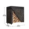 Cubierta Transfronteriza para Leña de Exterior, Cubierta para Leña de Chimenea Rural, Cubierta Engrosada Impermeable y a Prueba de Sol, Cubierta Antipolvo para Hoguera
