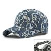 Gorra de Béisbol Estilo Étnico Estampado de Primavera y Otoño para Mujer Gorra de Mezclilla Lavada Protector Solar para Exterior para Mujer Sombrero de Sol de Moda para Mujer