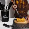Set de 23 piezas de espátula y cuchara de silicona transfronteriza antiadherente especial de silicona espátula de silicona de grado alimenticio juego de utensilios de cocina al por mayor