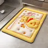Alfombrilla antideslizante para baño alfombrilla absorbente para pies para inodoro alfombrilla de tierra de diatomeas alfombra para puerta de inodoro alfombrilla para pies para el hogar