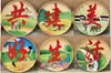 Pá de lixo pintada à mão em bambu trançado pintura nostálgica fazenda bambu trançado pintura decoração pá criativa country mural de parede grão tudo trabalho duro
