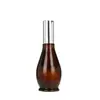 Botella spray oscura de calabaza única marrón envase de cosméticos botella de vidrio vacía botella de emulsión con dispensador marrón en stock al por mayor