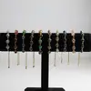 Pulsera de Hilo de Cobre Chapado en Oro de 14K Envuelto en Perlas Redondas Naturales de Amatista y Lapislázuli, Joyería de Mano Simple y Elegante, Accesorios Transfronterizos