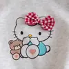 Lindo conjunto de bebê menina estilo cartoon novo para bebês de um ano, moda duas peças para primavera/outono