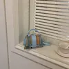 Bolso cruzado para mujer de colores contrastantes, bolso cuadrado pequeño tejido a mano, nuevo modelo 2026, con cierre de broche, moderno bolso de hombro y cruzado