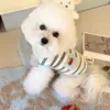 Ropa de Verano Rayada para Perros y Gatos Ropa para Mascotas Pequeñas Chaleco Delgado para Perros Pequeños Bichón Schnauzer Primavera y Verano