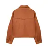 Atacado Europeu e Americano de Roupas Femininas Transfronteiriças Outono 2025 Novas Blusas Femininas Jaqueta Bomber Estilo Americano Retrô para Mulheres