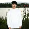 Venta directa de fábrica, camiseta interior cálida de algodón puro, manga larga con cuello semi-alto, unisex, nuevo top casual versátil para primavera y otoño