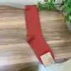 Calcetines Etna para Mujer Importados de Dongdaemun, Corea del SurDe Media Caña Lisos Acanalados Otoño e Invierno Nuevos Calcetines de Algodón en Gris al por Mayor
