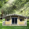 Contenedor de expansión plegable de doble ala para exportación transfronteriza casa prefabricada móvil certificación ignífugo 40 pies gris tres en uno