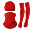 Venta caliente transfronteriza: gorro de montar con protector solar de seda de hielo y turbante de seda de leche para deportes al aire libre, combinación de protección solar tres en uno.