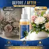 Spray Limpiador de Flores Artificiales KineShineX - Spray Limpiador para Eliminar el Polvo de la Superficie de Hojas de Plantas Verde Brillante