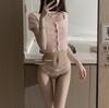 Nalgas Cruzadas en Forma de Durazno* Bragas Sexy de Encaje con Lazo Estilo Francés para Mujer, Hilo Dental Hueco de Baja Cintura para Chica de Deseo Puro