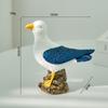 Estilo mediterrâneo Seabird Seagulll Model Decoração Criativa Micro Paisagem Areia Decoração de Mesa Resina Artesanato