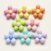 Primavera e Verão Novo Acessório de Flor de Resina de Cor Contrastante 3cm Flor Irregular de Cinco Pétalas Acessório de Cabelo Infantil diy Material Fresco