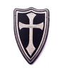 Escudo Caballero Cruzado Velcro Capítulo Teutónico Templario Templario Insignia Táctica Parche Velcro McDick