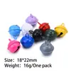 22mm Color Caramelo Pintado Plana Campana DIY Accesorio Mascota Navidad Bolsa Llavero Colgante
